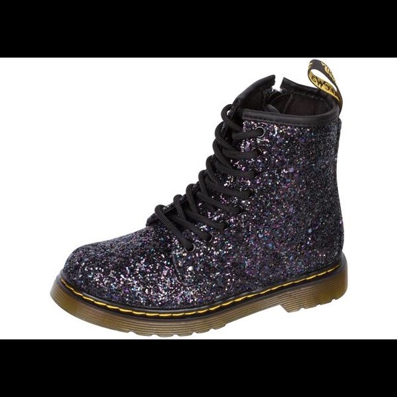 purple glitter dr martens